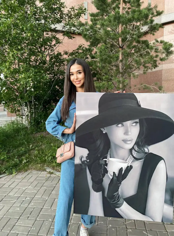 Арт портрет на холсте, фотография 1