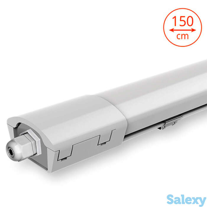 Светодиодный светильник wolta wpl48-4k150-01 45вт 5850лм 4000к матовый ip65, фотография 1