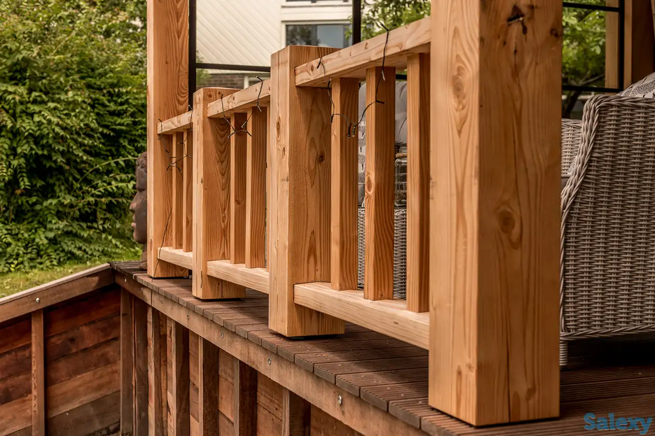 Деревянные ограждения для террас, фотография 3