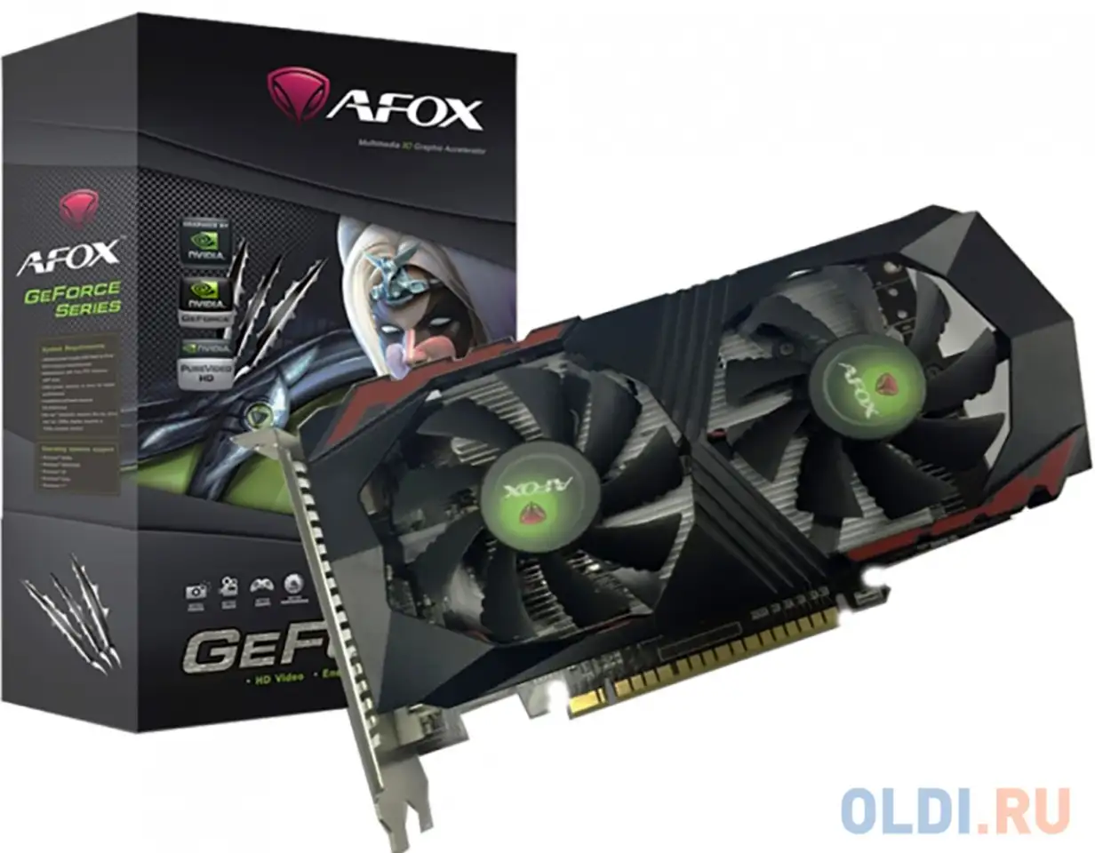 Видеокарта afox geforce gtx 750 ti af750ti-4096d5h1-v2 4096mb, фотография 1