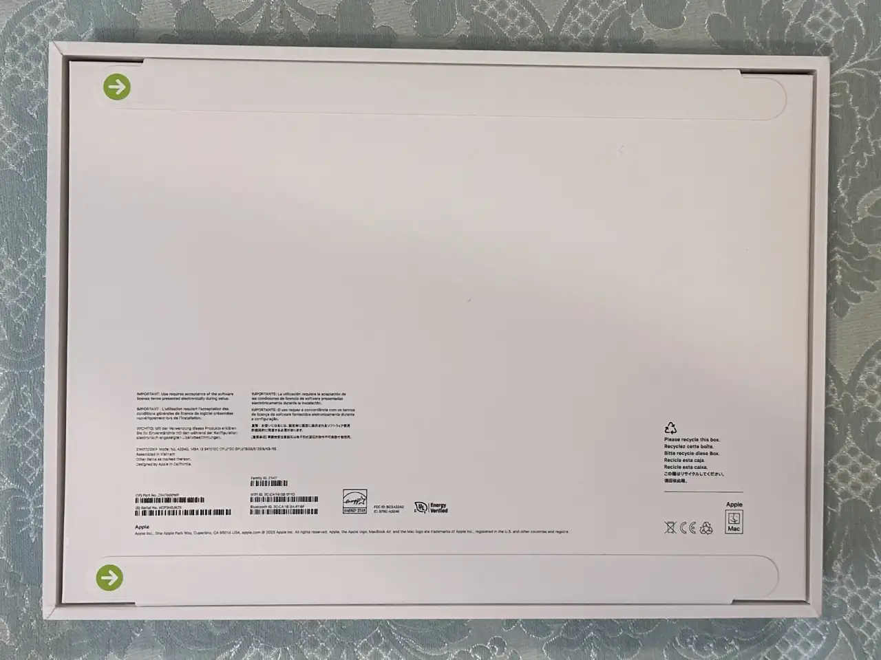 Macbook Air M4, 16Gb, 512Gb, Sky, не распакован, русская клавиатура, фотография 2