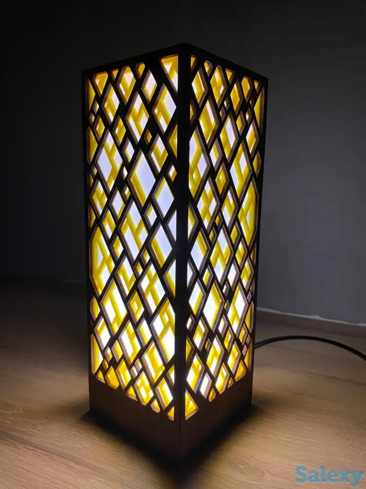 Желтый Интерьерный светильник - ночник, фотография 8