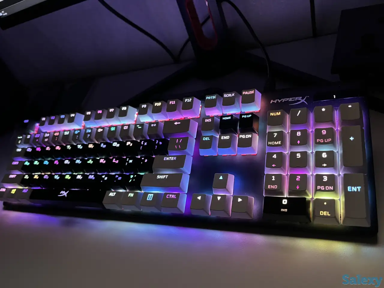 Клавиатура Hyperx Alloy Origins + White Keycaps, фотография 1