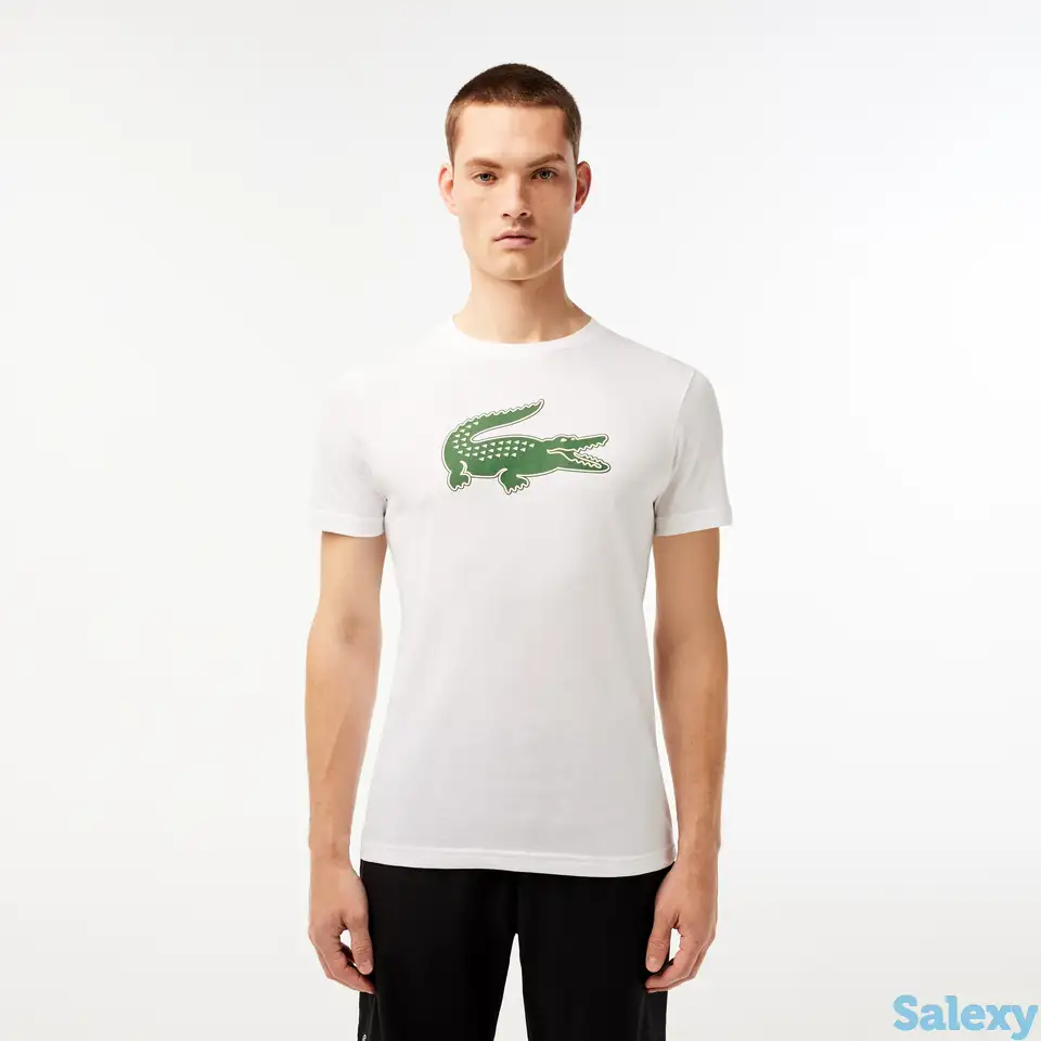 Мужская футболка lacoste  с принтом, фотография 1