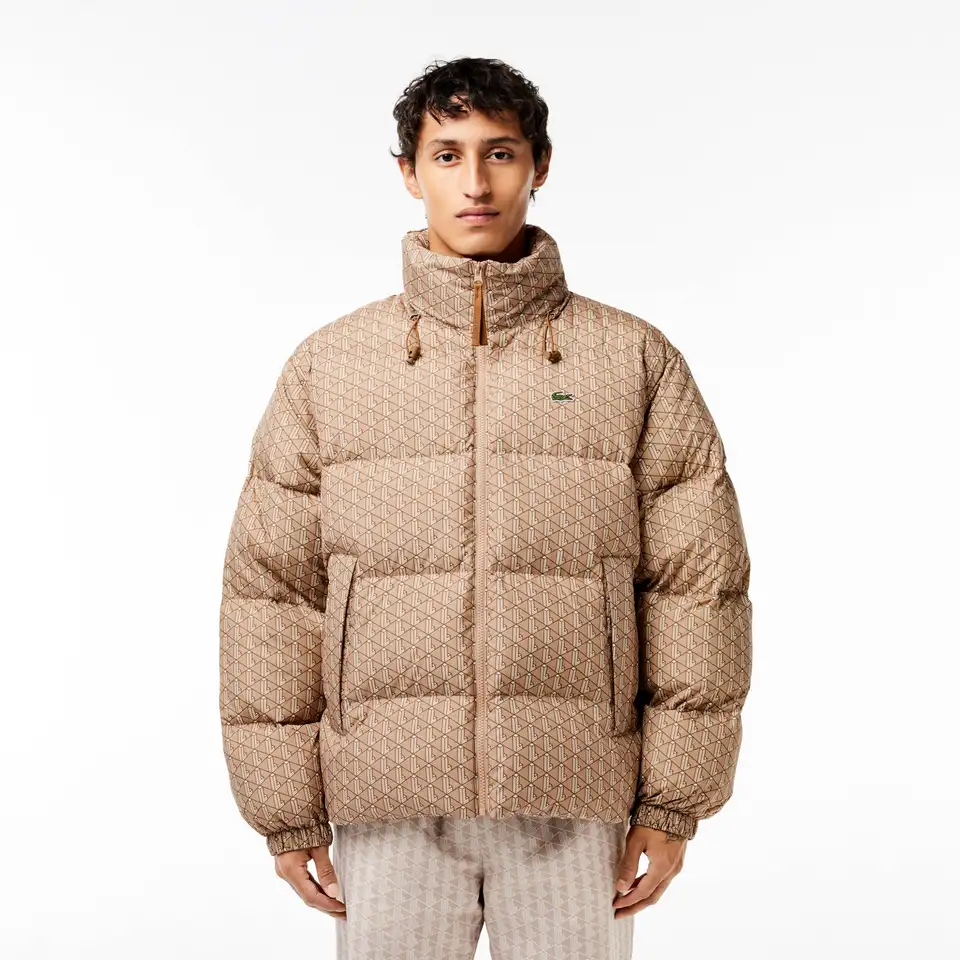 Мужской пуховик lacoste packaway с капюшоном, фотография 1