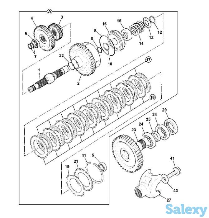 Фрикционы тормозные на экскаватор-погрузчик Hidromek 102B, 102S, фотография 1