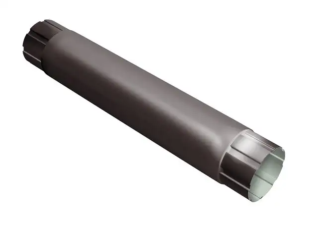 Труба водосточная металлические, Размер: 102х76; 150; 100... мм, L 0,6-4 мм, Сечение: прямоугольная; круглая, фотография 1