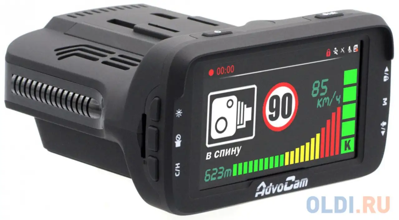 Видеорегистратор с радар-детектором advocam fd combo gps черный, фотография 1