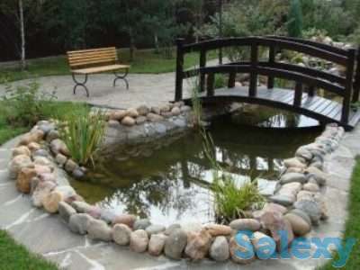 Альпинарии, рокарии, миксбордеры, клумбы, цветники, пруды, ручьи, фонтаны, фотография 5