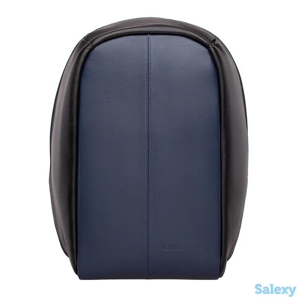 Мужской кожаный рюкзак blandford dark blue/black, фотография 1