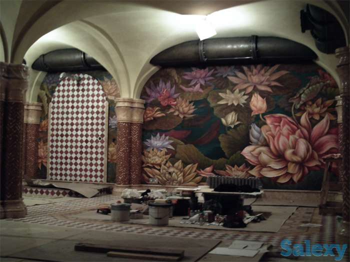 Роспись стен,Декоративно-художественные нанесения., фотография 1