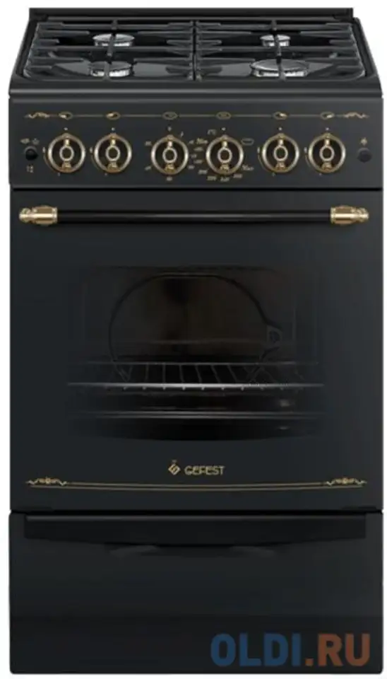 Газовая плита gefest 5100-02 0183 черный, фотография 1