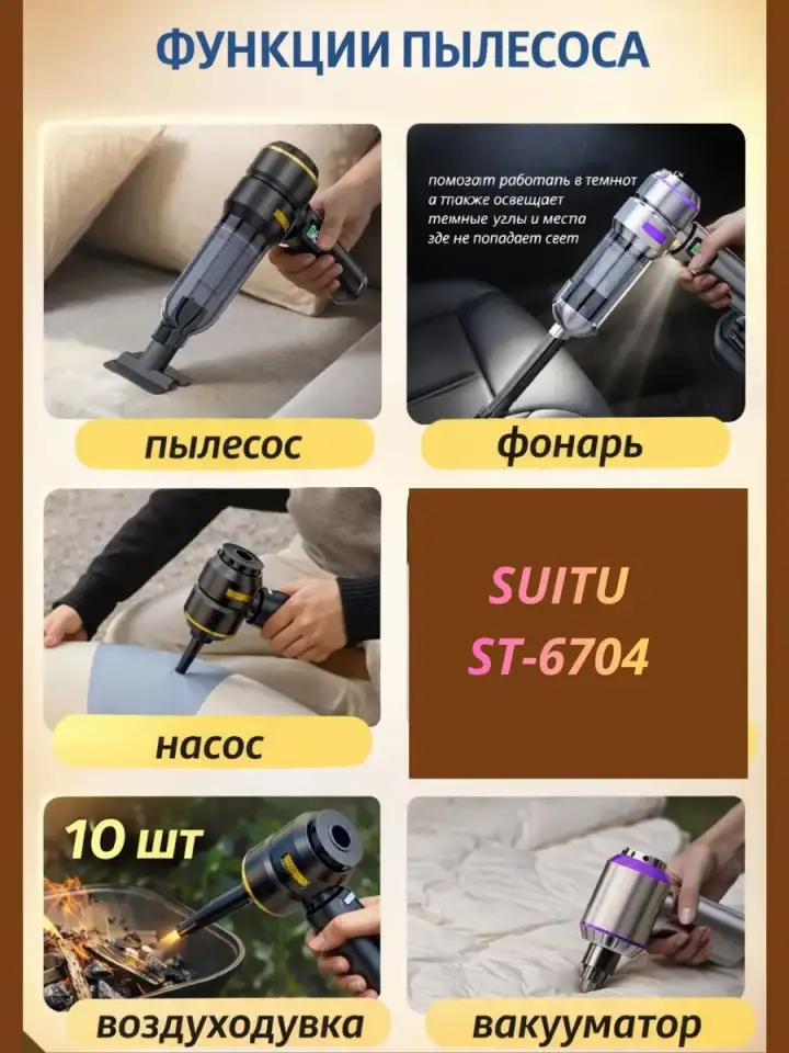 Автомобильный пылесос, фотография 5