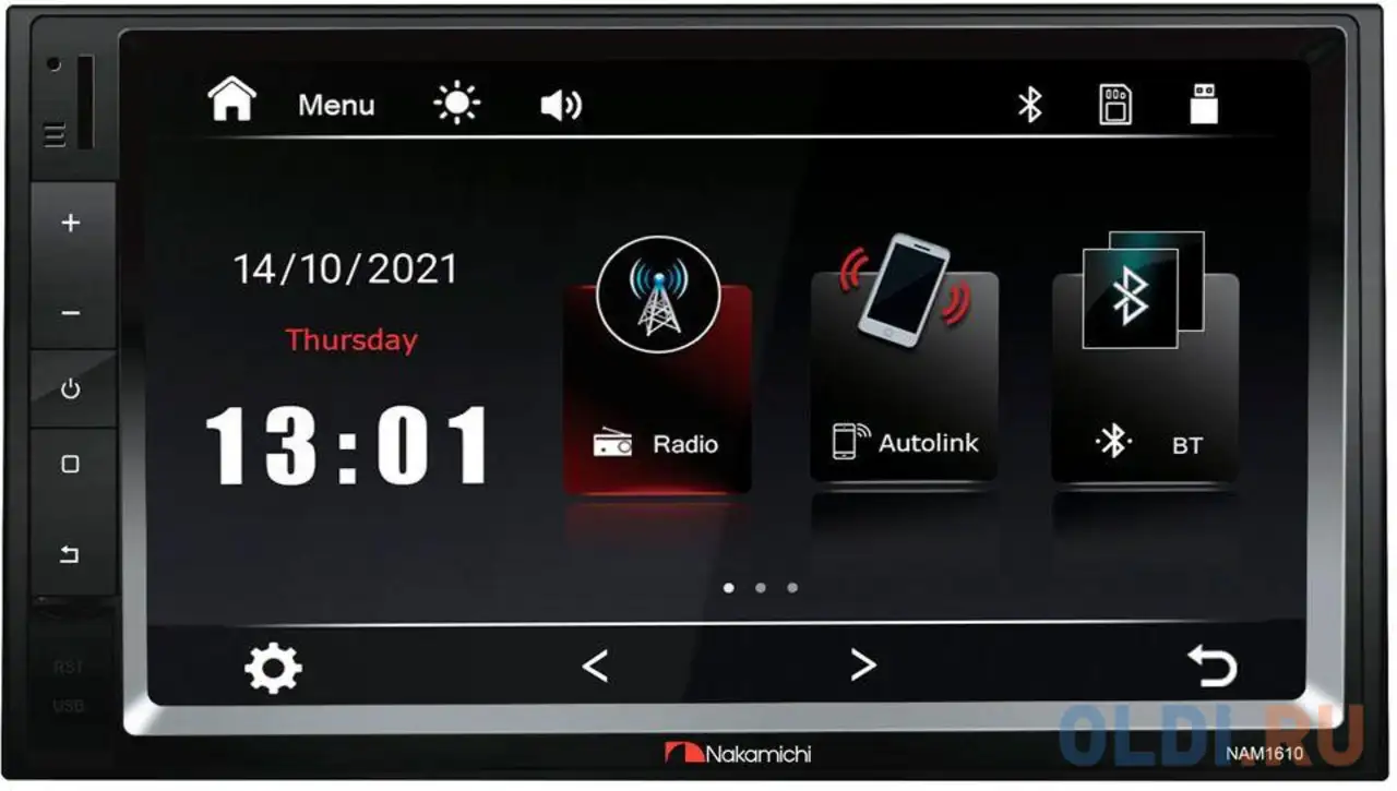 Автомагнитола nakamichi nam1610 2din 4x50вт, фотография 1