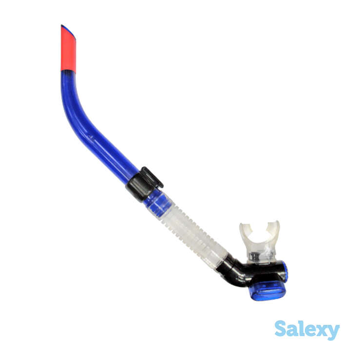 Трубка shark flex с клапанами sn-10as синяя akvilon, фотография 1