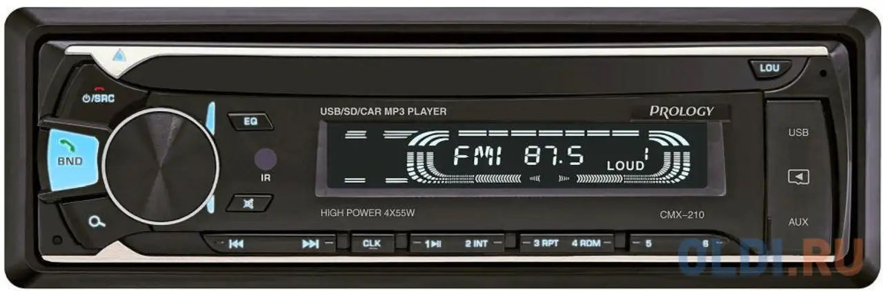 Автомагнитола prology cmx-210 1din 4x55вт, фотография 1