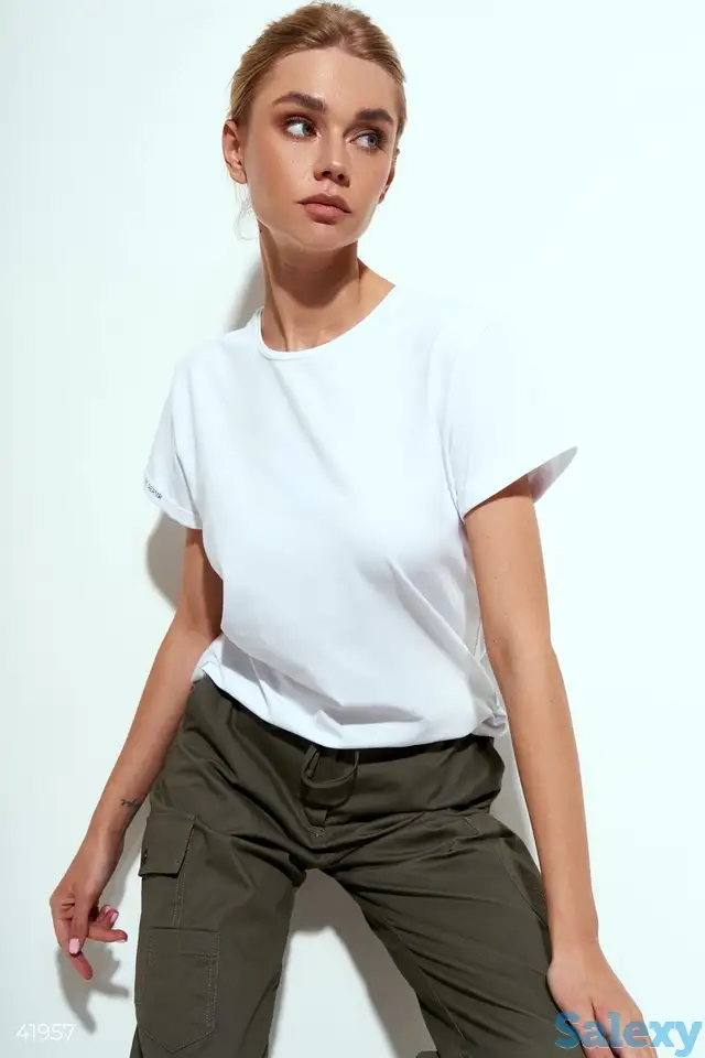 Хлопковая базовая футболка, фотография 1