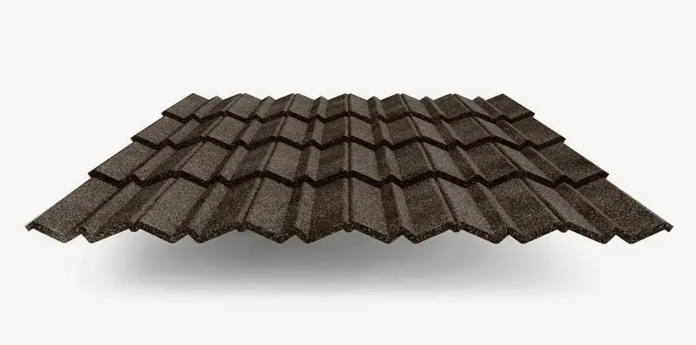 Композитная черепица metrotile, Раскрой: 0.317х1.35... м, Марка: Classic; Roman..., Цвет: капучино..., фотография 1