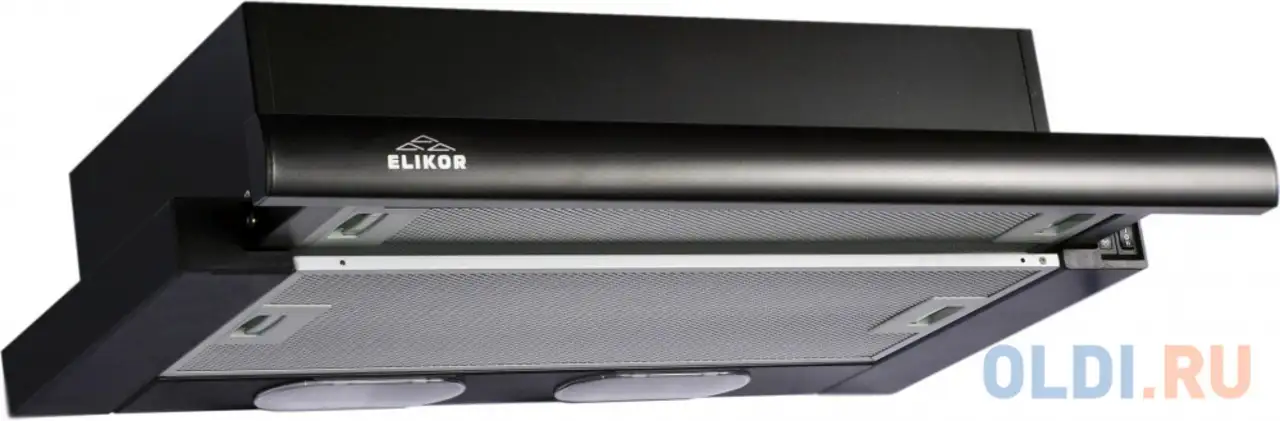 Вытяжка встраиваемая elikor интегра 60п-400-в2л черный, фотография 1