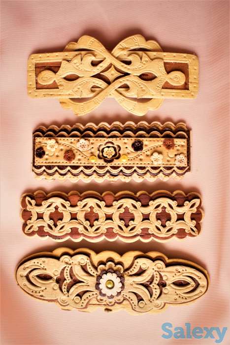 Заколки для волос из бересты, фотография 5