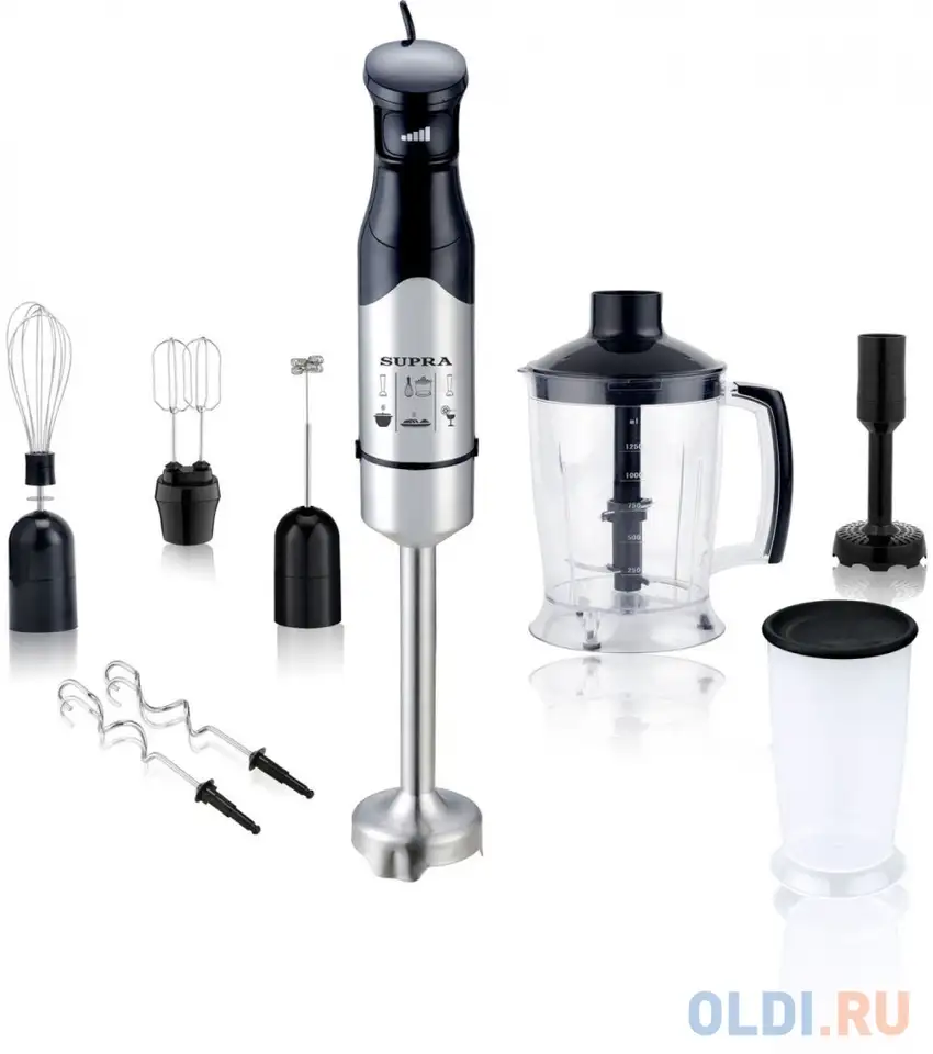 Блендер погружной supra hbs-1010 1200вт чёрный, фотография 1