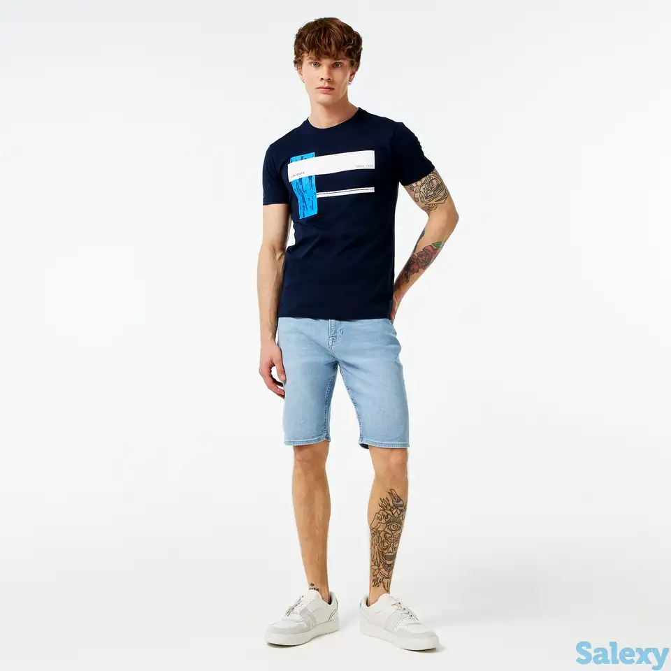 Мужские джинсовые шорты lacoste, фотография 1