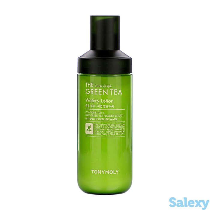 Лосьон для лица tony moly the chok chok green tea watery lotion, фотография 1