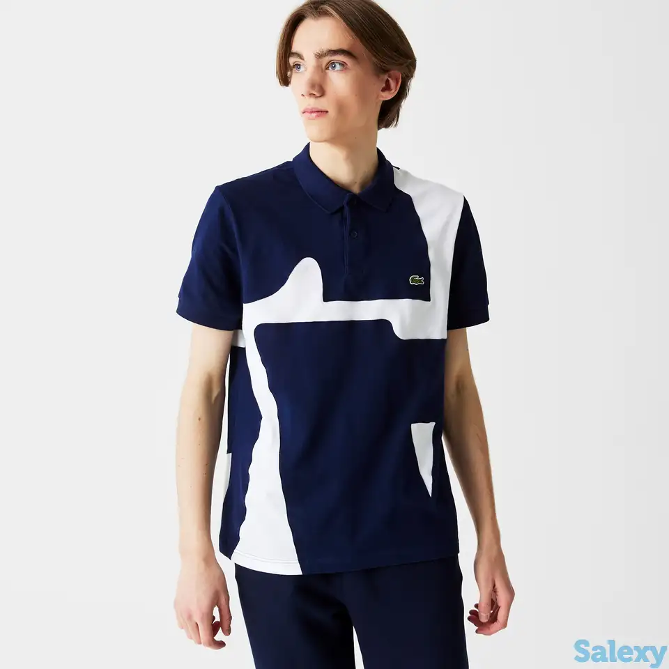 Мужская рубашка поло lacoste classic fit heritage из хлопка, фотография 1