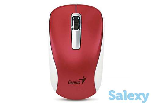 Компьютерная оптическая мышь genius nx-7010. красный-белый, фотография 1