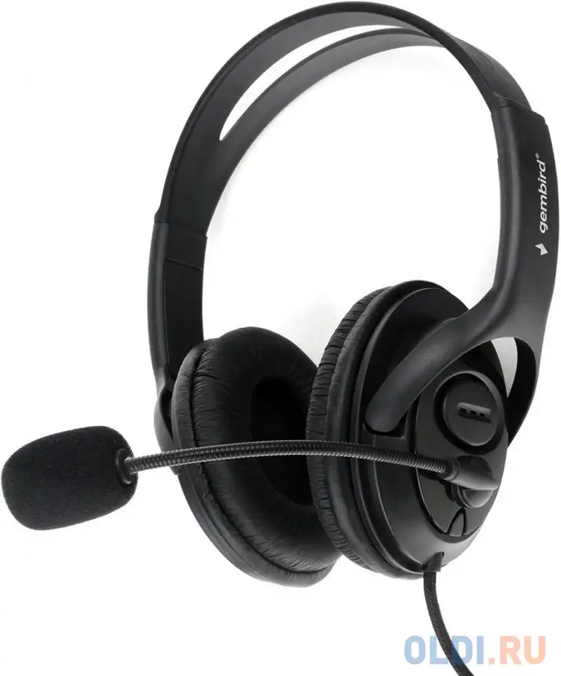 Gembird mhs-786, черный, регулятор громкости, фотография 1