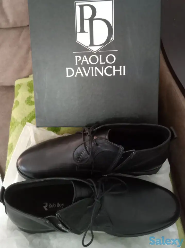 Мужские кожаные демисезонные ботинки., фотография 5