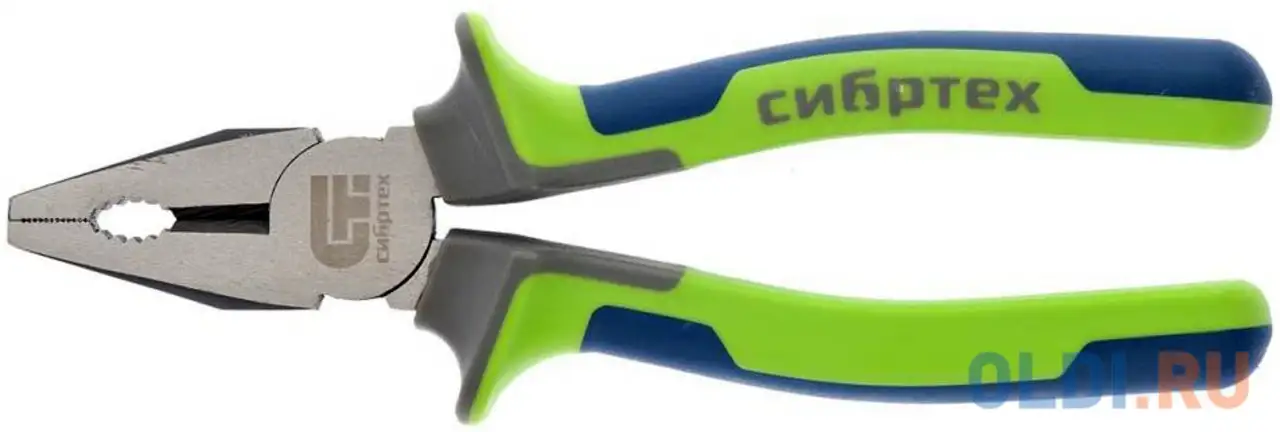 Плоскогубцы комбинированные, 200 мм, фосфатирование, трехкомпонентные рукоятки// сибртех, фотография 1