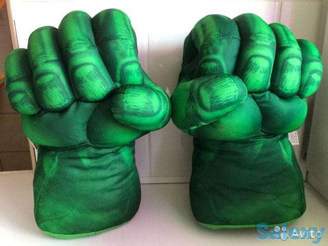 Перчатки руки-кулаки Халка, фотография 2