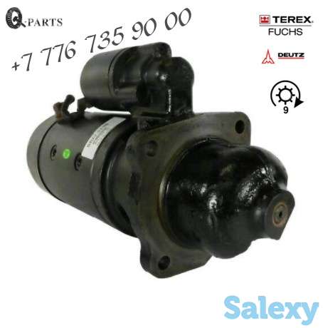 Стартер,  экскаватор перегружатель Terex-Fuchs, двигатель Deutz, фотография 3