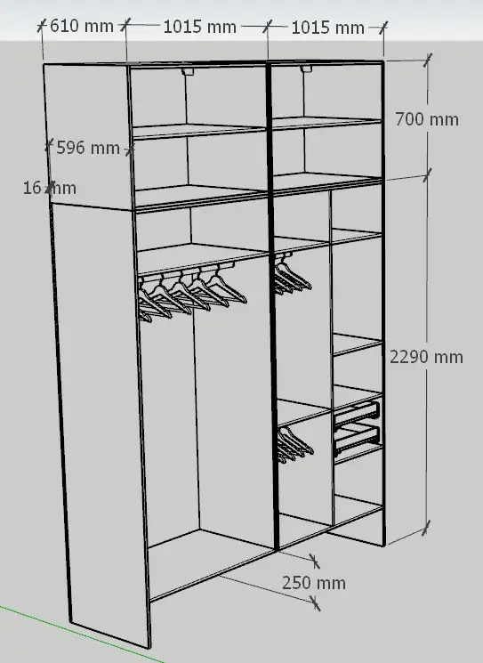 Разработка мебели в программе SketchUp, фотография 2