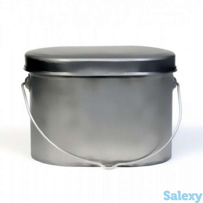 Котелок роза ветров титан крышка без ручек  2.2л, фотография 1