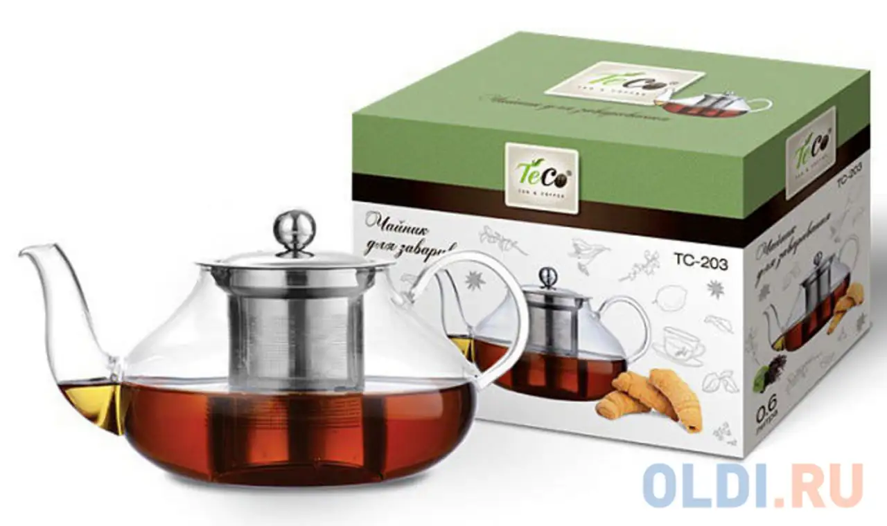 Заварочный чайник teco tс-203 600 мл, фотография 1