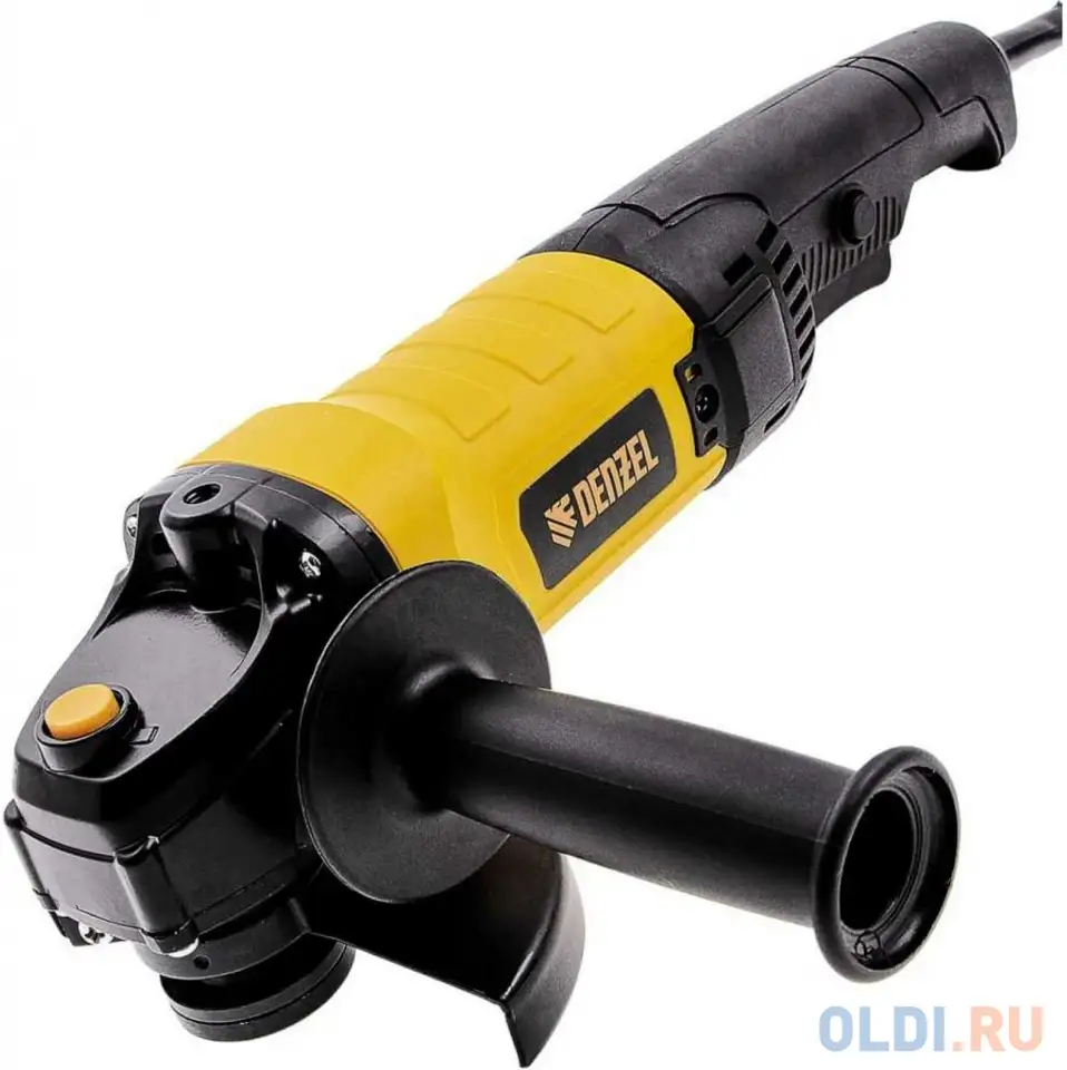 Углошлифовальная машина denzel agh125-1200a 125 мм 1200 вт, фотография 1