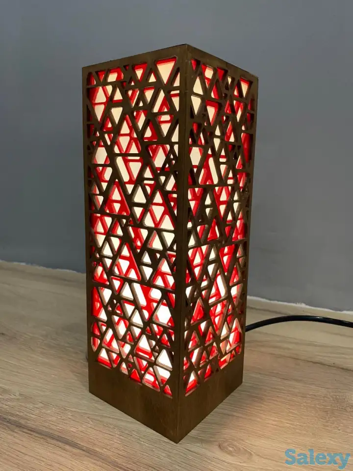 Красный Интерьерный светильник - ночник, фотография 1