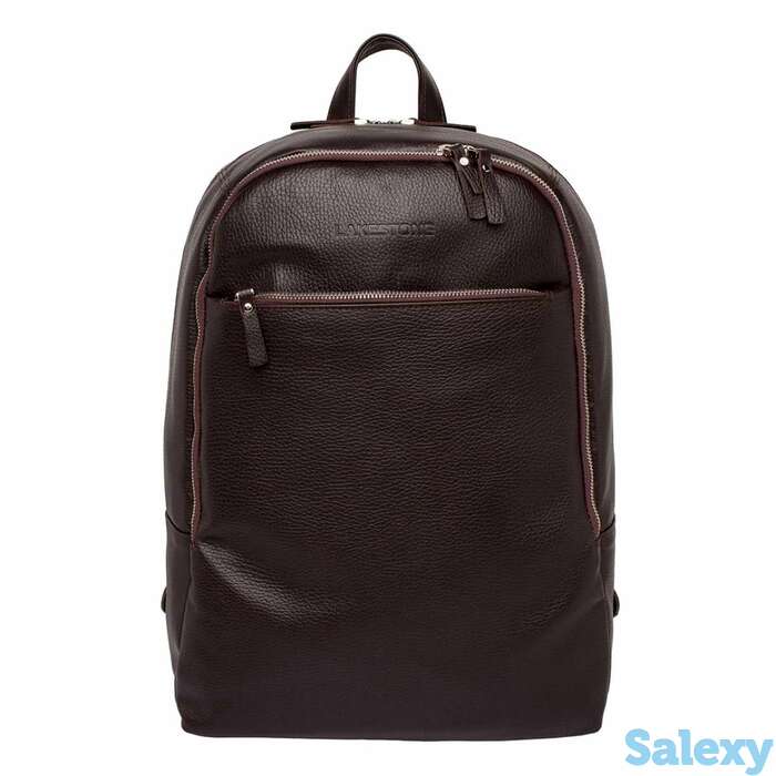 Кожаный мужской рюкзак для ноутбука faber brown, фотография 1