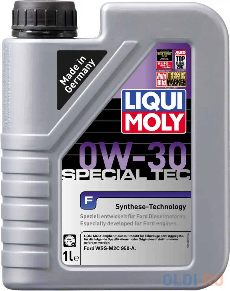 Нс-синтетическое моторное масло liquimoly special tec f 0w30 1 л 8902, фотография 1