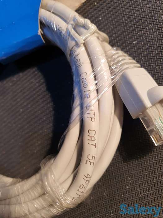 LAN Кабель UTP, CAT 5e 4Pairs 24 AWG шнур, провод усиленный 3 метра, фотография 1
