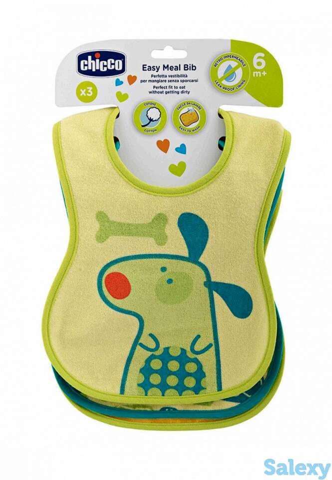 Слюнявчики 3 шт. chicco, фотография 1