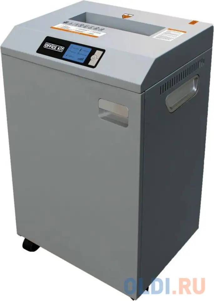 Шредер office kit s600 3,9 серый (секр.р-2) ленты 40лист. 60лтр. скрепки, фотография 1