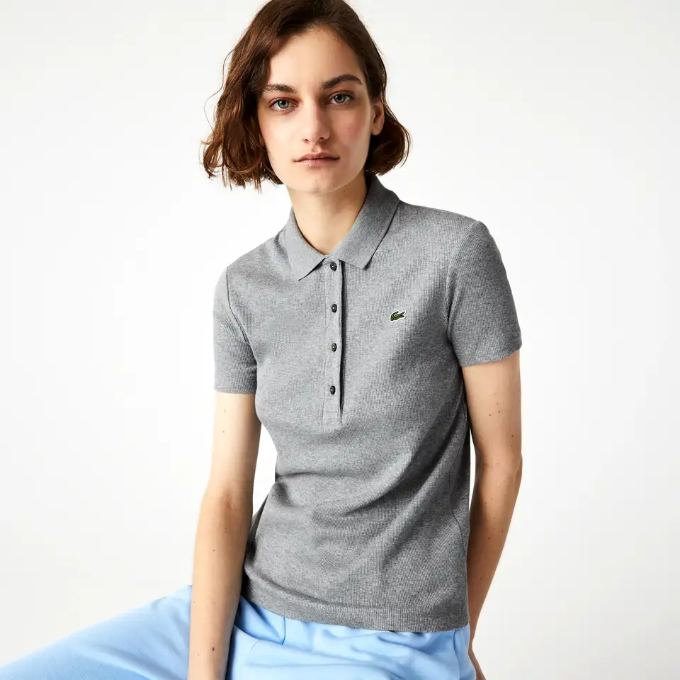 Женское поло lacoste slim fit, фотография 1