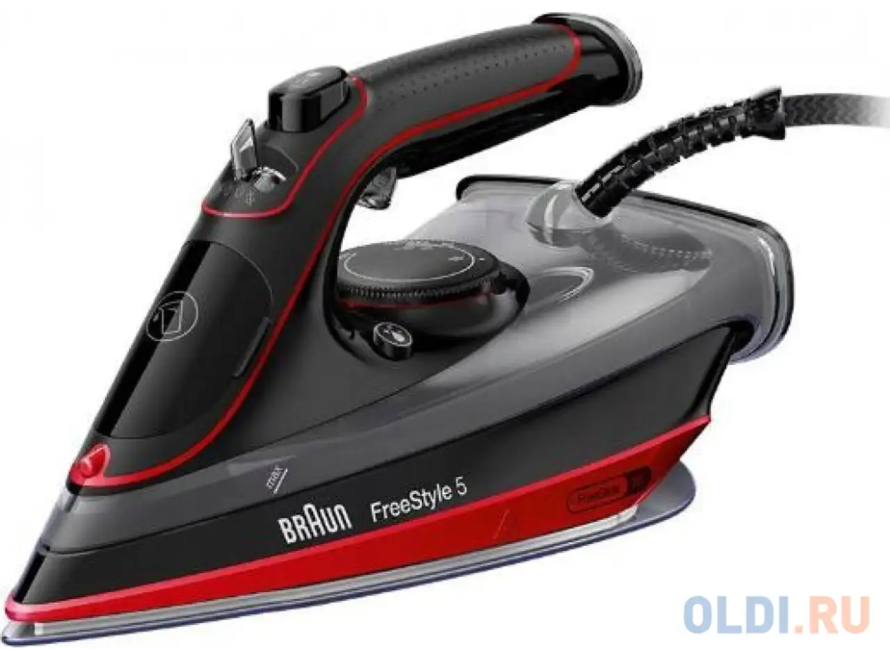 Утюг braun si5057rd 2700вт красный чёрный, фотография 1