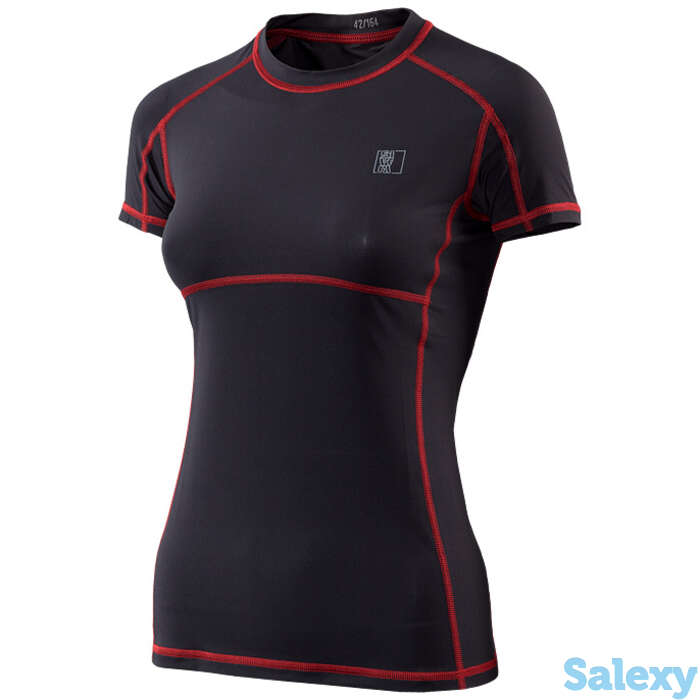 Термобелье майка сивера годобль с короткими рукавами женская т.серая, фотография 1