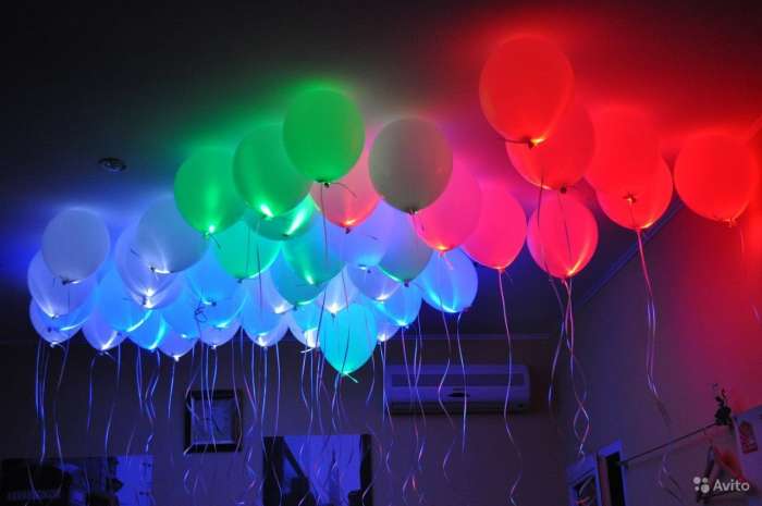 Светящиеся воздушные шары, фотография 1
