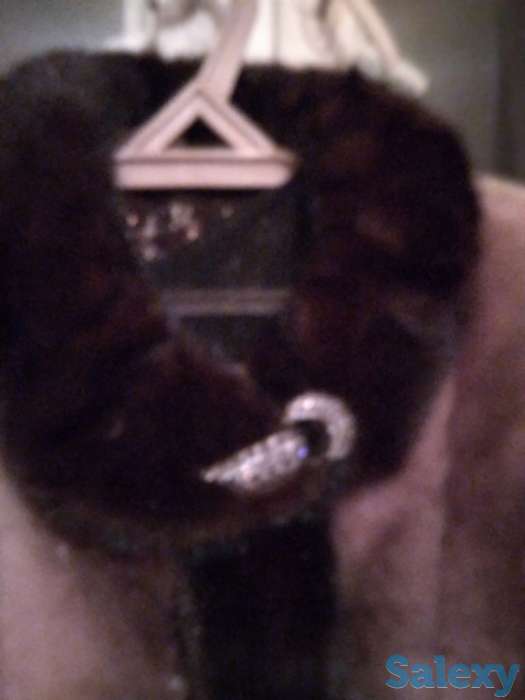 Продам шубу мутон  на воротнике , на рукавах  черная норка размер 50 , 52  состояние отличное  , в пользовании 1 год, фотография 4