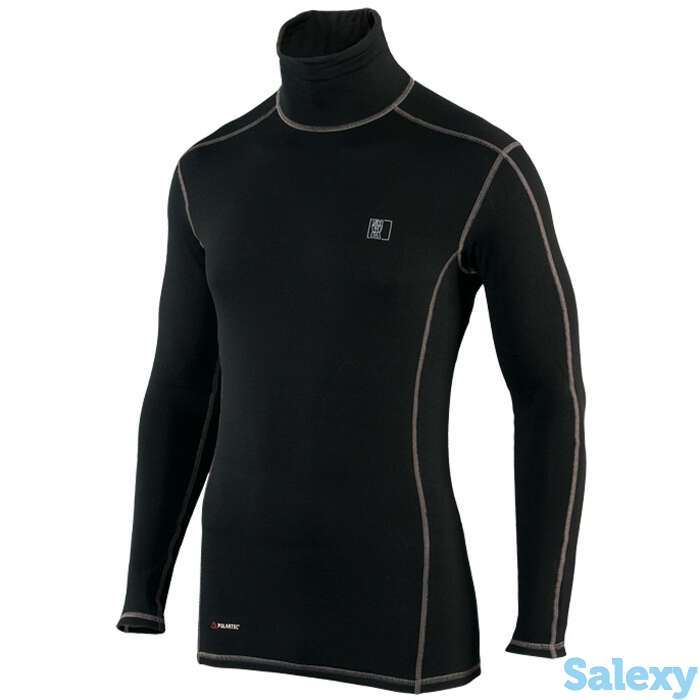 Термобелье майка сивера вуйма с воротником мужская черная, фотография 1